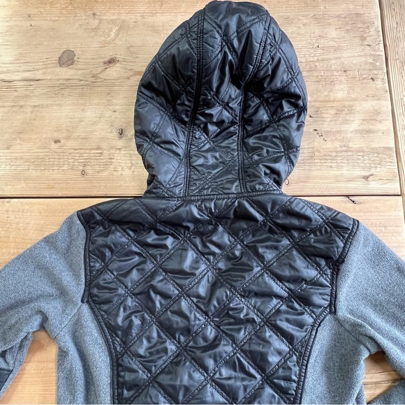 Athleta Vortex Dark Gray Hooded Dual Full Zipper Fleece Jacket Size XS - Picture 7 of 15